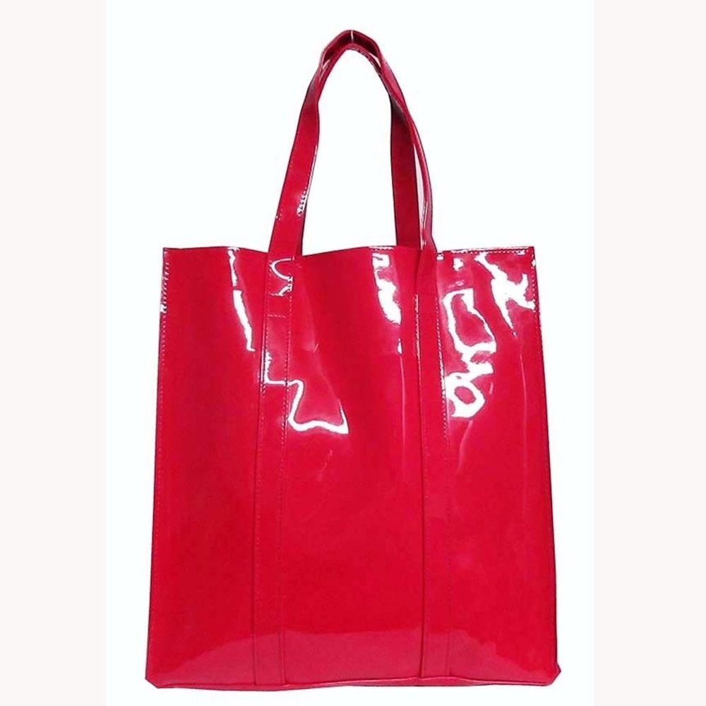 TWELVE NYC Fuchsia Patent Tote